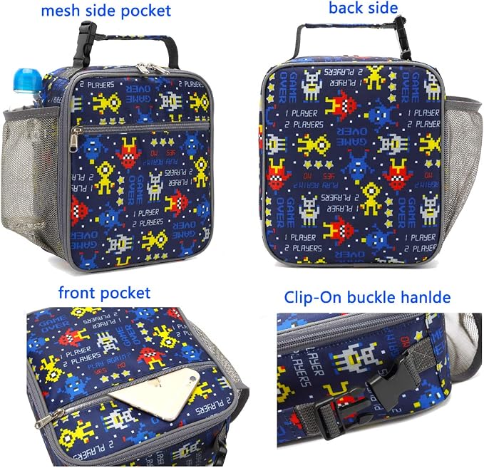 FlowFly Kids Lunch box Insulated Soft Bag Mini Cooler Back to School Thermal - Image 4