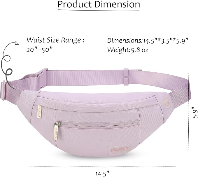 MAXTOP Large Crossbody Fanny Pack - Image 5