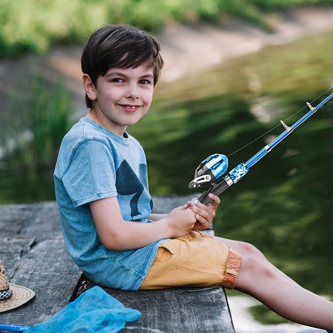 Kids Fishing Pole, Portable Telescopic Kids Fishing Poles - Image 9