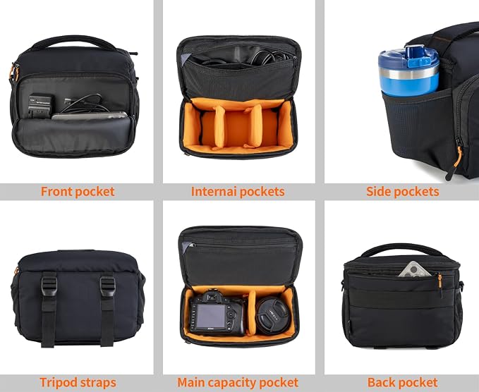 Camera Lens Bags & Cases, Camera Bag Protective Covers Photography Shoulder Bag - Image 5