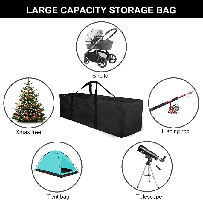 INFANZIA 47inch Sports Duffel Travel Bag, 196L Extra Large Duffel Luggage Bag - Image 6