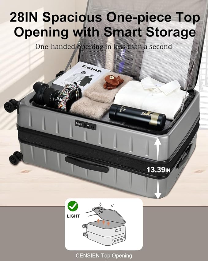 Luggage Sets 2 Pieces, 20 Inch Carry On Luggage and Expandable 28 Inch Checked - Image 2