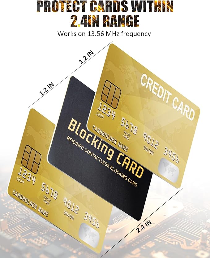 RFID Blocking Card 10 pack, One Card Protects Entire Wallet, RFID/NFC - Image 5