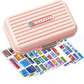 Travel Pill Organizer Box with Medicine Labels, 7 Compartments Portable Pill by Goffing