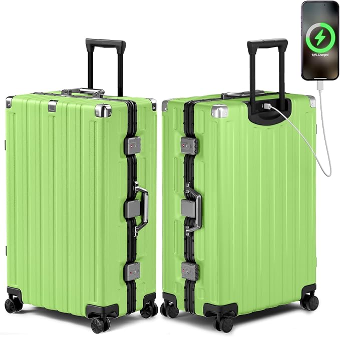 Krute Large Luggage 28 inch Zipperles Suitcase by Krute