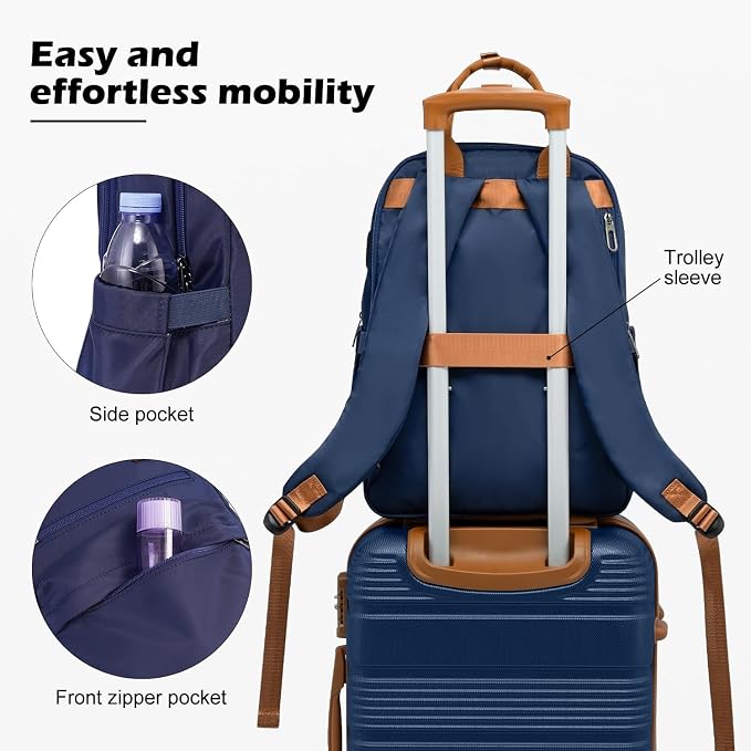 LONG VACATION 3 Piece Carry On Luggage 20 Inch Suitcase - Image 5