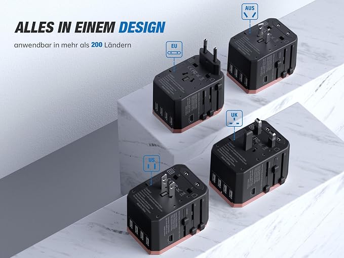 EPICKA Universal Travel Adapter, European Travel Plug Adapter - Image 3