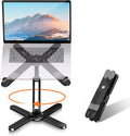 Laptop Stand with 360 Rotating Base, Computer Notebook Laptop Riser Metal Holder by Moallia