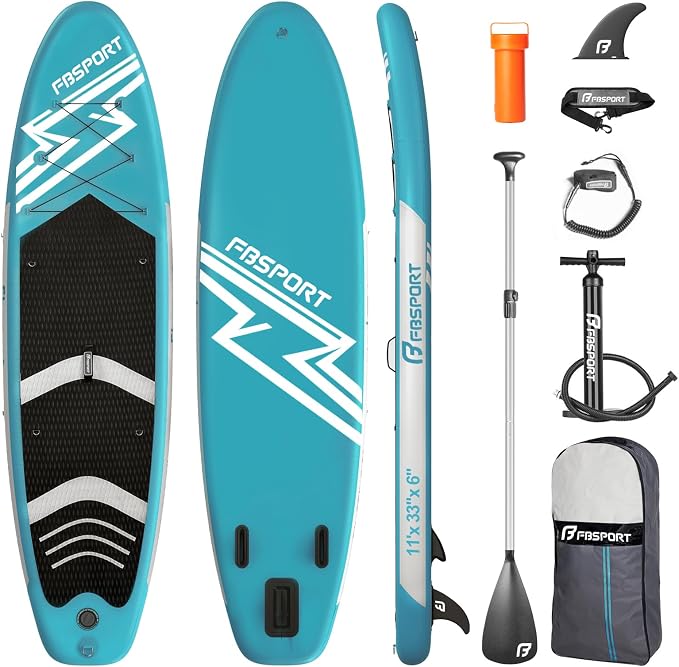 FBSPORT 11' Premium Stand Up Paddle Board, Yoga Board by FBSPORT