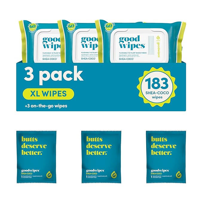 Goodwipes Flushable Butt Wipes by goodwipes