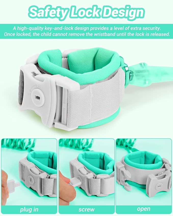 Dr.meter Anti Lost Wrist Link, 2 Pack Toddler Safety Leash - Image 3