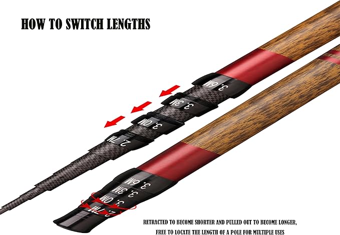 Telescopic Rod Kit Tenkara Fishing Rod Kit 20FT-Zoom Stream 4 Lengths - Image 2