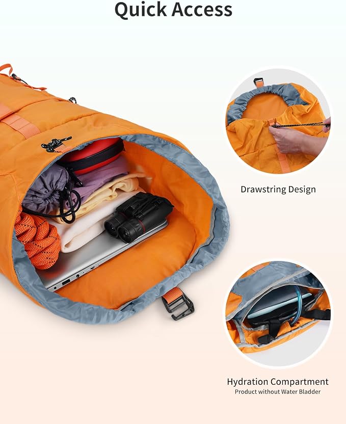 Blue Quartz Hiking Backpack 30L Lightweight Packable Backpack - Image 4