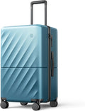 Trunk Luggage 24 Inch, Medium Checked Luggage by NINETYGO