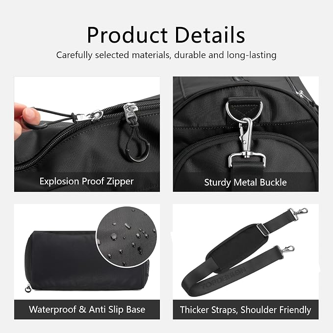 TOPDesign Gym Bag for Women & Men, Unisex Duffel Bag - Image 7