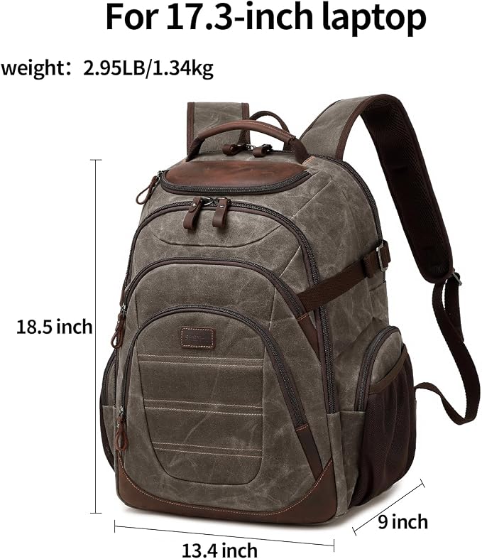 Travel Laptop Backpack 17.3 inch XL Computer Backpack - Image 4