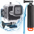 Compatible for Go Pro Hero 11 mini Black Waterproof Housing Case 60M/196FT by BODQQ