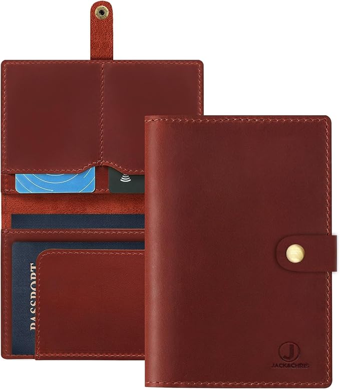 Jack&Chris Genuine Leather Passport Holder by JackChris