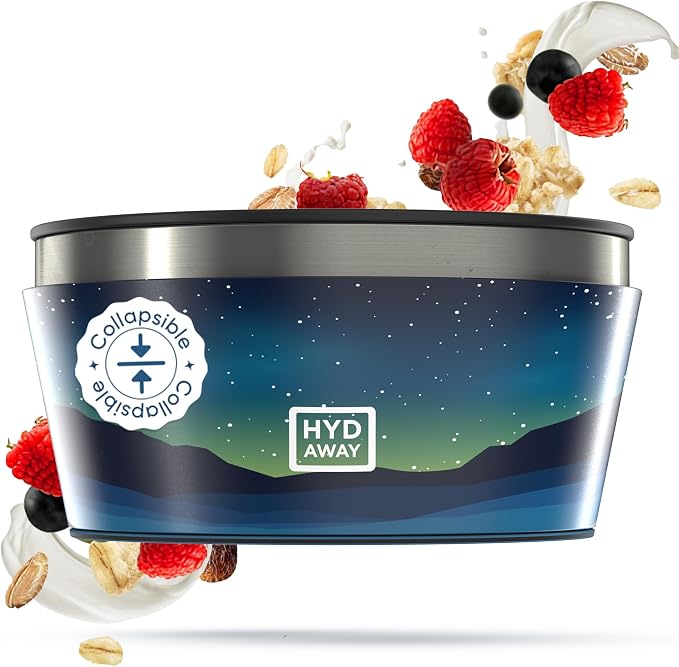 HYDAWAY 1-Quart Collapsible Insulated Bowl by HYDAWAY