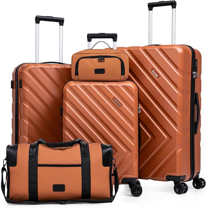 Luggage Sets 5 Piece, Suitcases by Eeeza