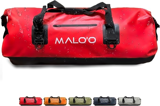 Malo'o Waterproof Dry Bag Duffel 40L/60L/100L, Roll Top Duffel Keeps Gear Dry by Maloo