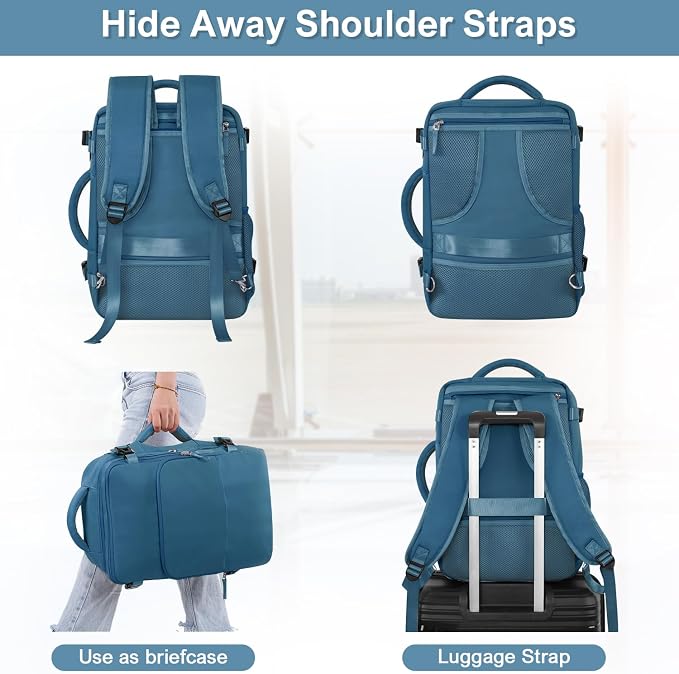 Travel laptop Backpack for Men Women, Personal Item Size Flight Approved - Image 6