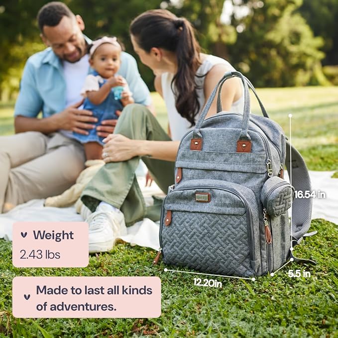 BabbleRoo Diaper Bag Backpack - Image 8