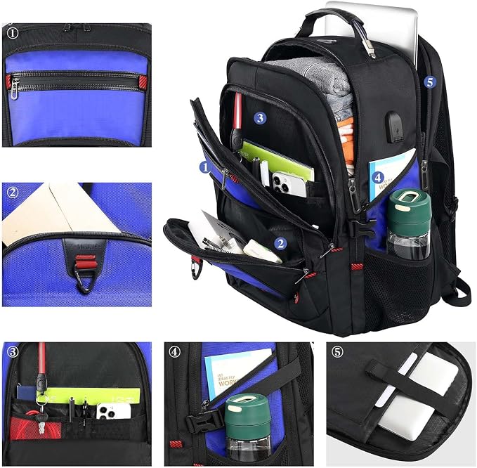 Z-MGKISS Extra Large Backpack, Travel Laptop Bag - Image 2
