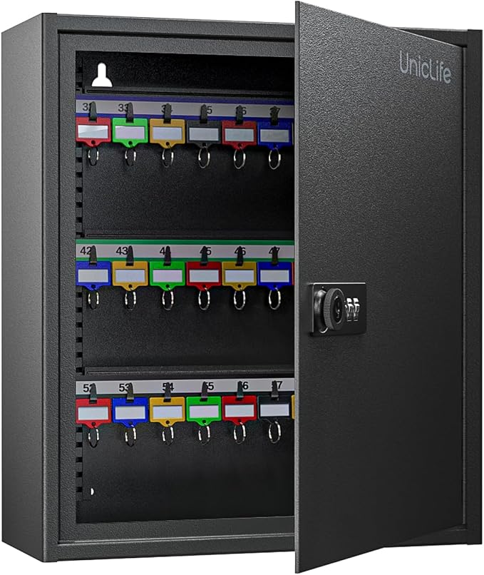 Uniclife 60 Position Key Cabinet Steel Security Storage Box by UnicLife