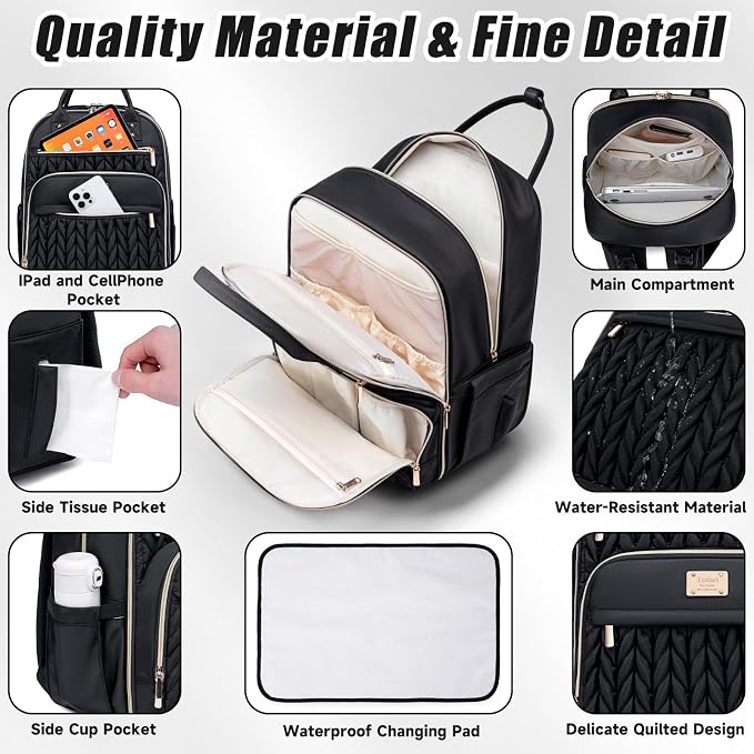 Diaper Bag Backpack, Stylish Baby Diaper Bag, Waterproof Travel Diaper - Image 5