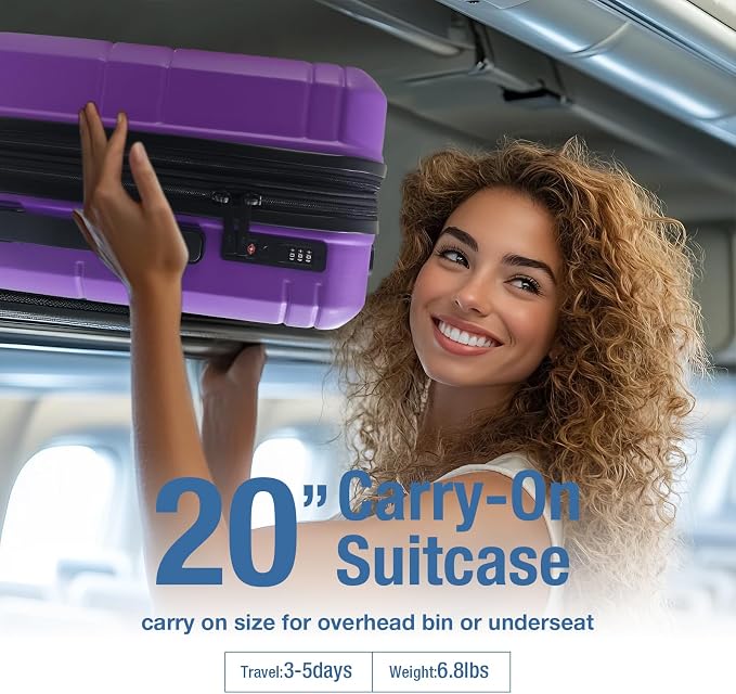 KYME Carry On Luggage 22x14x9 Airline Approved - Image 3