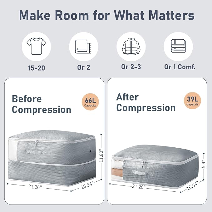 DIMJ Comforter Storage Bag 6 Pack - Image 2