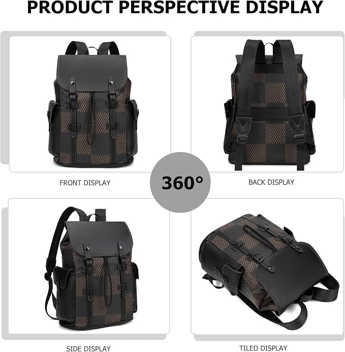 KingTo Laptop Backpack for Men Luxury Anti-Theft Travel Backpack Casual - Image 3