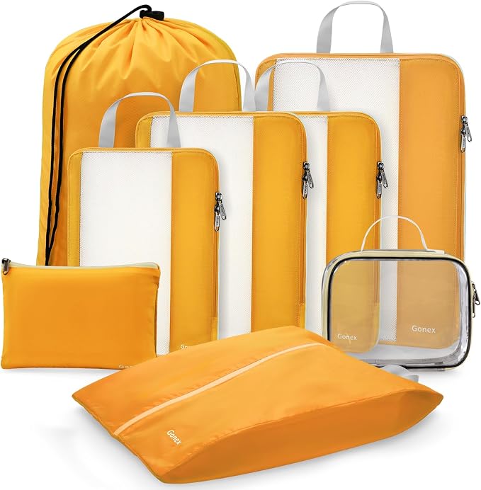 Gonex 8 Set Expandable Mesh Packing Cubes - Image 9