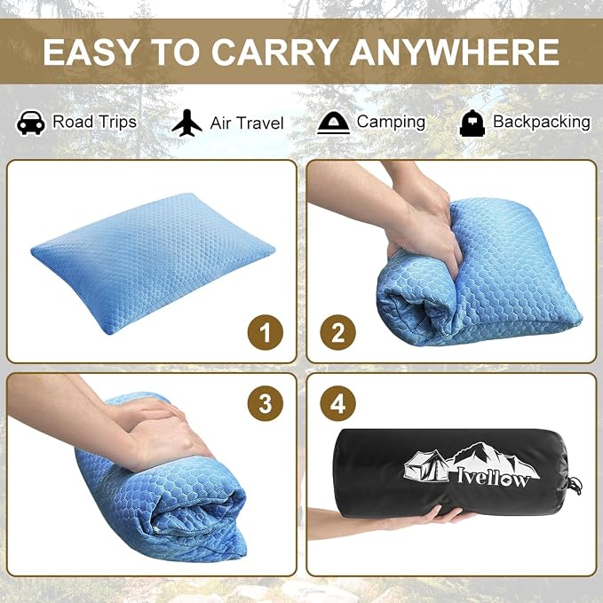 Ivellow Travel Pillow Cooling Camping Pillow - Image 6