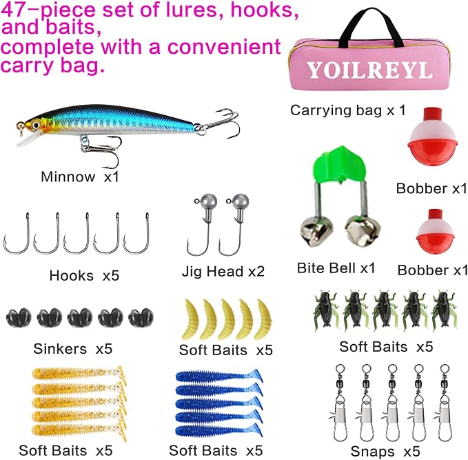 Collapsible Telescopic Fishing Rod and Reel Combo Push Button Small Fishing - Image 7