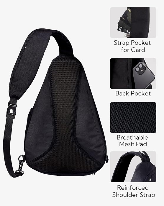 WATERFLY Large Crossbody Sling Bag: Over Shoulder Backpack Daypack Casual Cross - Image 5