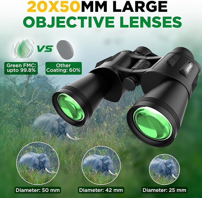 Binoculars with Smart Phone Bracket Adapter, Bird Watching, High Power - Image 2