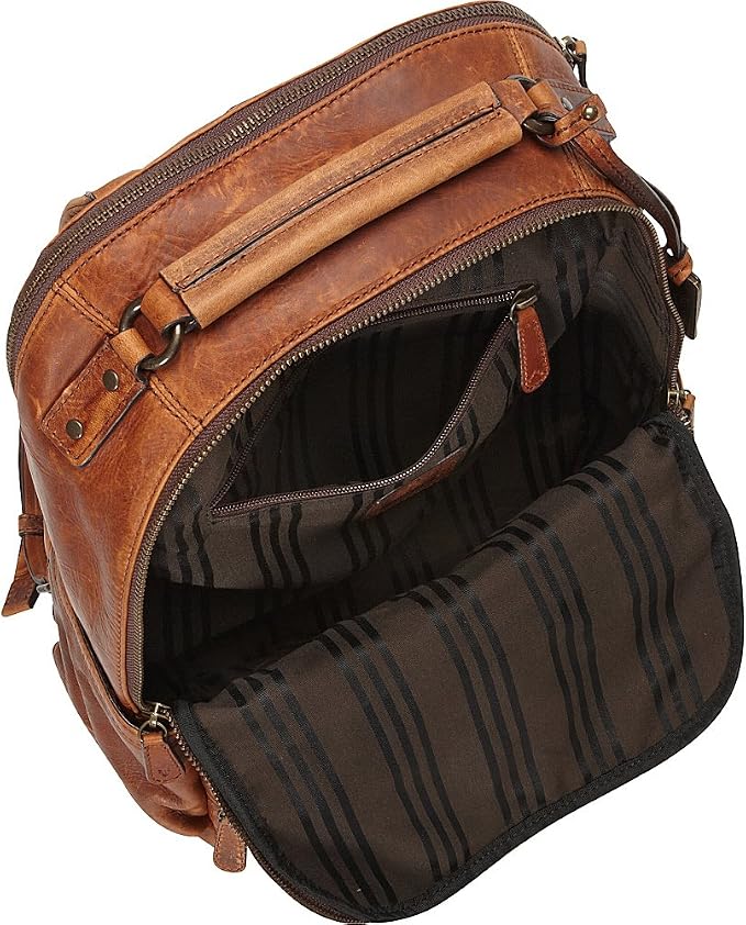 FRYE Logan Backpack Backpack Cognac Antique Pull Up One Size - Image 3