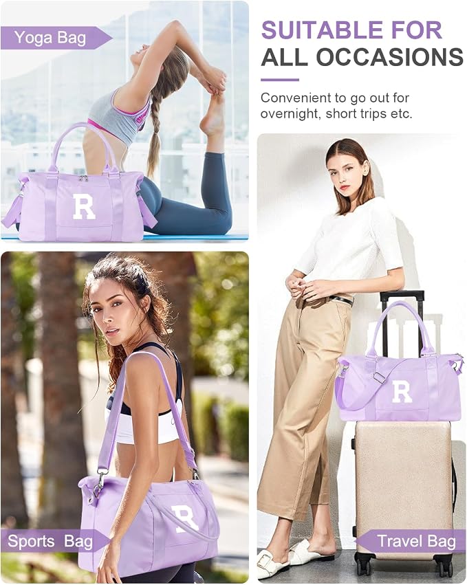 Daughter Niece Gifts for Teen Girl Kids, Initial Travel Duffel Bag Sports Gym - Image 7