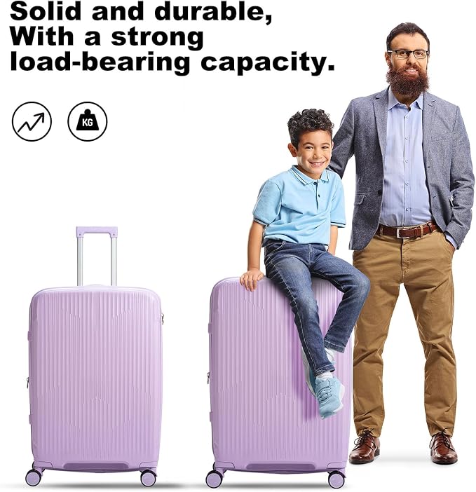 Nazhura Luggage Set, 3-Piece Hardside Suitcase Set, 20-inch Carry On, 28-inch - Image 6
