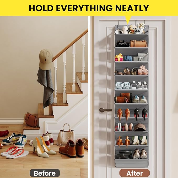 Over the Door Shoe Organizer for Closet, Shoes Rack - Image 6
