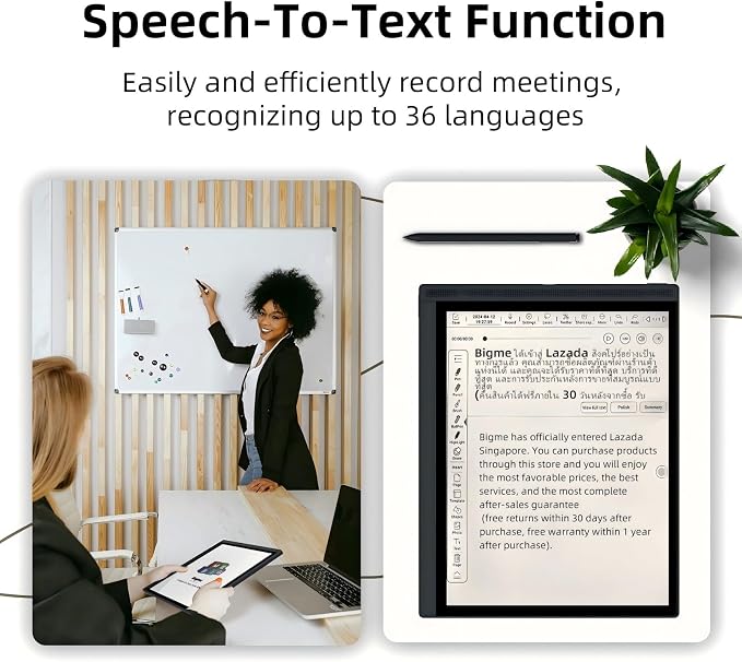 Bigme 10.3" Color E-Ink Read-Write Tablet, ePaper Note Taking Tablet at 5.5mm - Image 6