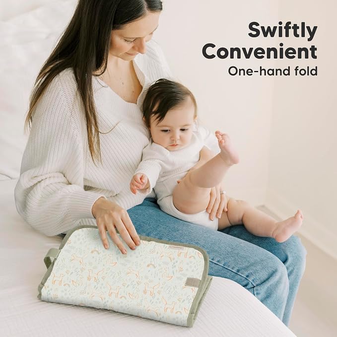 KeaBabies Portable Diaper Changing Pad, Easy Wipe Clean - Image 6