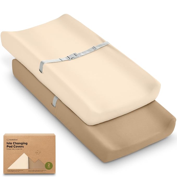 2-Pack Baby Changing Pad Covers by KeaBabies