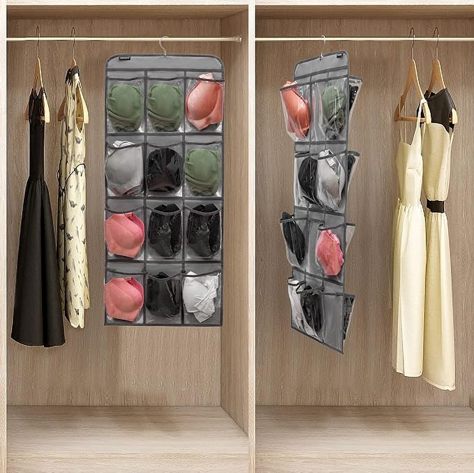 Dual Sided Hanging Shoe Organizer - Image 3