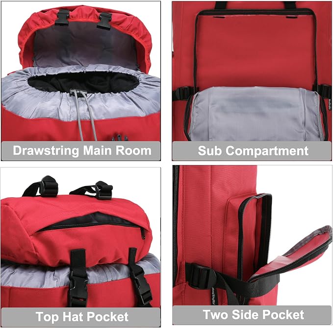 Hiking Backpack for Men 70L/100L Camping Backpack Military Rucksack Molle 3 - Image 5