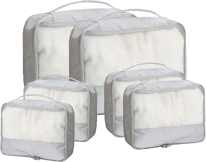 DoubleTrip Packing Cubes for Suitcases Carry on Luggage Organizer 6 Set Travel by DoubleTrip