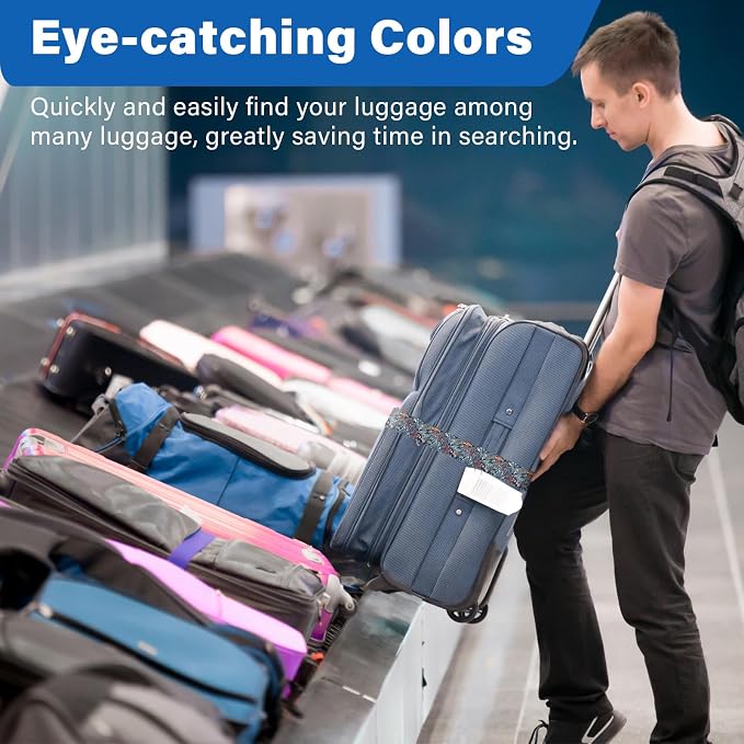 Luggage Straps for Suitcases, Travel Adjustable Belt - Image 5
