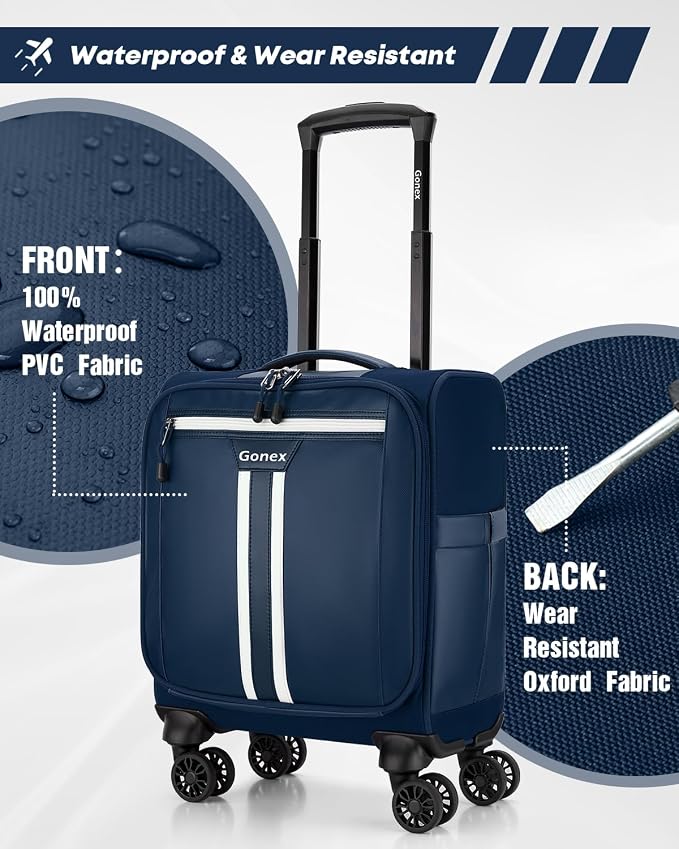 Gonex 16 inch Underseat Carry On Luggage - Image 2